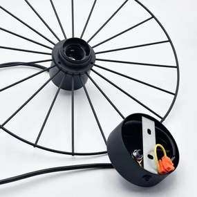 Luster na lanku MONTANA 1xE27/15W/230V pr. 30 cm čierna