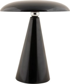 Čierna LED stmievateľná stolová lampa (výška 26 cm) Phoebe – Leitmotiv