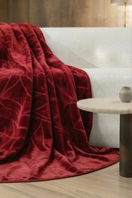 Deka LIV RAZENÝ bordová Rozmer: 160x200 cm