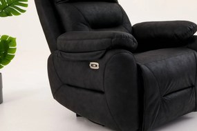 Polohovateľné kreslo Comforto E (čierna). Akcia -18%. Vlastná spoľahlivá doprava až k Vám domov. 1145372