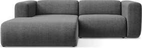 Sivá rohová pohovka (ľavý roh/s leňoškou) Ekahi – Makamii
