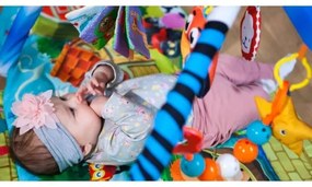 Lionelo - Detská hracia deka s domčekom AGNES PLUS