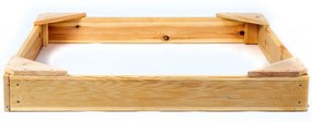 MARIMEX drevené pieskovisko štvorhranné, 100 x 100 x 14 cm