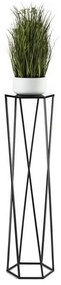 HowHomely Stojan na kvety 100x24 cm čierna 10-1615-100
