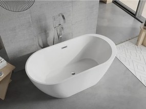 Mexen Livia, voľne stojaca vaňa 150x75 cm + sifón, biela lesklá, 52591507500