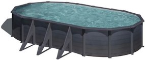 Nadzemný bazén Oceľový Oválny 730 x 375 x 120 cm Kea
