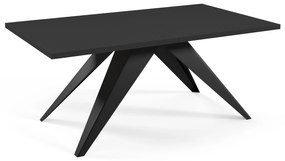 Rozkladací jedálenský stôl MASON čierna matná Rozmer stola: rozmer 140cm