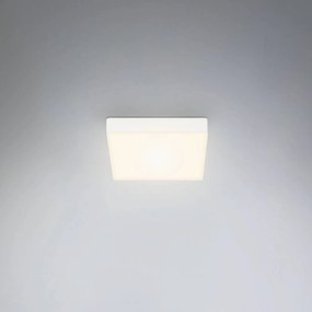 Stropné LED svietidlo Flame, 15,7 x 15,7 cm, biela