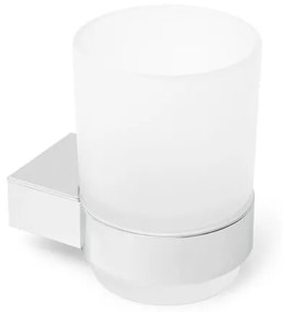 Držiak pohárov SAT Project včetně skleničky chróm / mliečne sklo SATDPROJ27, 1 ks