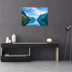 Obraz - Jazero Lovatnet (70x50 cm)