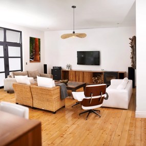 Toolight Toolight, závesné svietidlo 1xE27, APP1826-1CP, hnedá-čierna, OSW-09317