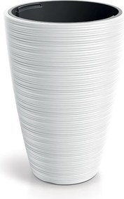 Plastový kvetináč Venas Round biely II