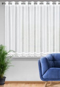 ZÁCLONA NA KRÚŽKOCH KAJA 350X145 CM CM BIELA