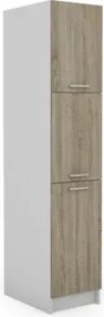 Vysoká kuchynská skrinka Irma S40.193, biela/dub sonoma%
