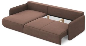 Ružová rozkladacia/s úložným priestorom rohová pohovka (ľavý roh) Nanea – Makamii