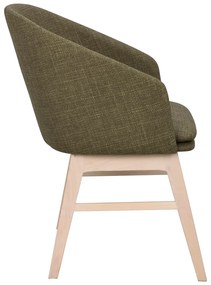 Zelené čalúnené jedálenské kreslá v súprave 2 ks Windham – Rowico