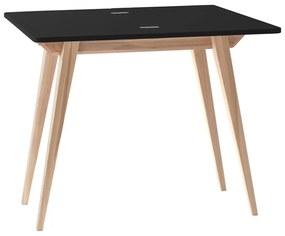 Prírodný konzolový stolík s čiernou doskou 45x90 cm Envelope - Ragaba