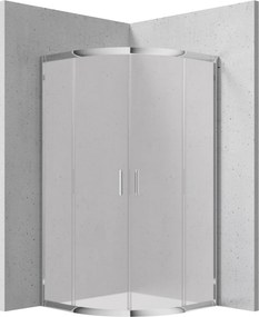 Deante Štvrťkruhový sprchový kút Funkia 80x80 cm - KYP 654K - bez vaničky