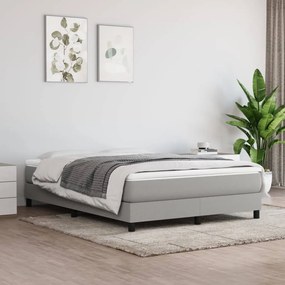 Boxspring posteľ s matracom bledosivá 140x200 cm látka 3144077