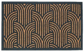 Kokosová rohožka ART DECO 75,5x45,5 cm hnedo-čierna