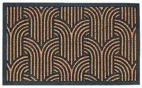Kokosová rohožka ART DECO 75,5x45,5 cm hnedo-čierna