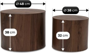 Set 2 ks konferenčných stolíkov Liloo (orech) . Akcia -18%. Vlastná spoľahlivá doprava až k Vám domov. 1129185