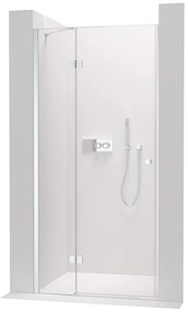Cerano Marino, 1-krídlové delené sprchové dvere 110x190 cm, 6mm číre sklo, chrómový profil, CER-CER-420207