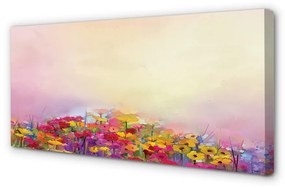 Obraz canvas Obrázok kvety neba 120x60 cm