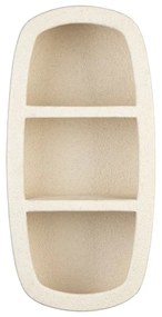 Krémová poschodová polica 23 cm Veda – Dutchbone