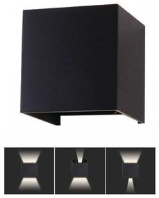 LED Vonkajšie nástenné svietidlo LED/5W/230V 3000K IP65 čierna
