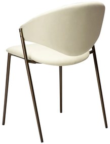 Slonovinová jedálenská stolička z imitácie kože Zone – DAN-FORM Denmark