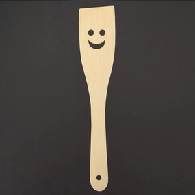 AMADEA Drevená obracačka s tvárou, masívne drevo, 28 cm