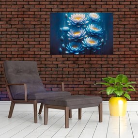 Obraz - Lekná pod hladinou (90x60 cm)