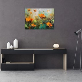 Sklenený obraz - Kvitne (70x50 cm)