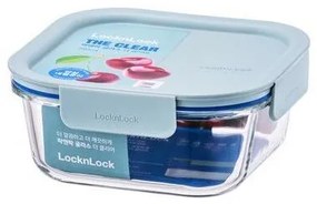 LOCKnLOCK Dóza sklenená štvorcová CLEAR, 750 ml, mint, 750 ml