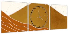 Obraz - Spacefrog design hory N⁰1 (s hodinami) (90x30 cm)