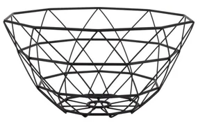 Čierna misa na ovocie PT LIVING Diamond, ⌀ 30 cm