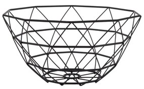 Čierna misa na ovocie PT LIVING Diamond, ⌀ 30 cm