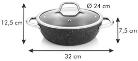 Panvica s pokrievkou ø 24 cm President – Tescoma