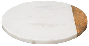 Mramorový otočný servírovací podnos Marbl W, (fi) 30 cm