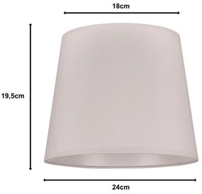 Duolla - Tienidlo k stolný lampě CLASSIC M E27 pr. 24 cm biela