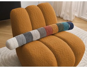 Kreslo z textílie buklé v horčicovej farbe Janissaire – Bobochic Paris