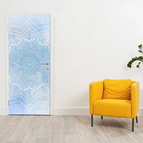 Fototapeta na dvere - Zimná mandala (95x205cm)