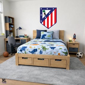 Textilná nálepka na stenu - logo "Atlético Madrid" Veľkosť: 60 cm