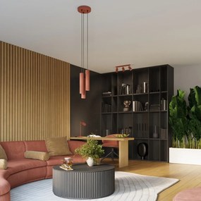 Závesné svietidlo v tehlovej farbe ø 19,5 cm Gleam – Sollux