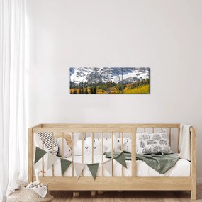 Obraz - Maroon Peak (s hodinami) (90x30 cm)