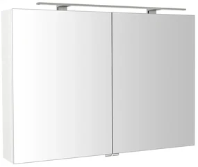 Sapho Sapho, RIWA galérka s LED osvetlením, 101x70x17cm, biela lesk, RIW100-0030