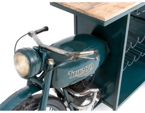 furniture-nabytek.cz - Barový stôl Triumph Bike, lakovaný kov, viacfarebný – 218×56×102 cm