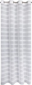 ZÁCLONA NA KRÚŽKOCH DOLY 140X250 CM BIELA
