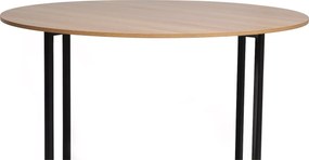 AKCIA Okrúhly jedálenský stôl s doskou v dekore dub ALTO 120x120 II. akosť